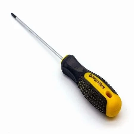 Отвертка Ultima PH0x100 мм, CrV, двухкомпонентная рукоятка anti slip фото 1