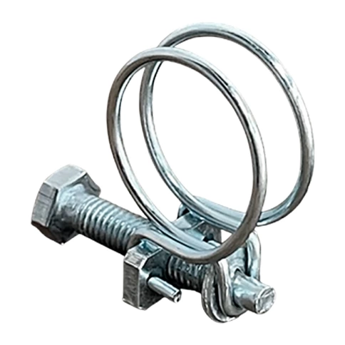 Хомут проволочный 114 мм steel wire clamp, оцинкованный фото 2