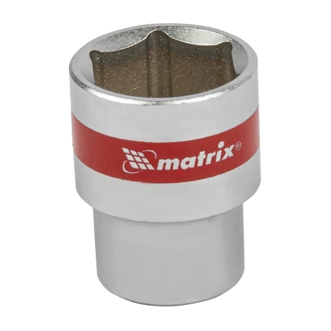 Головка торцевая хромир. 6-гранная CrV под квадрат 1/2 Matrix фото 2