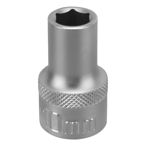 Головка торцевая 6-гранная 10 мм CrV под квадрат 1/2 Stels фото 1