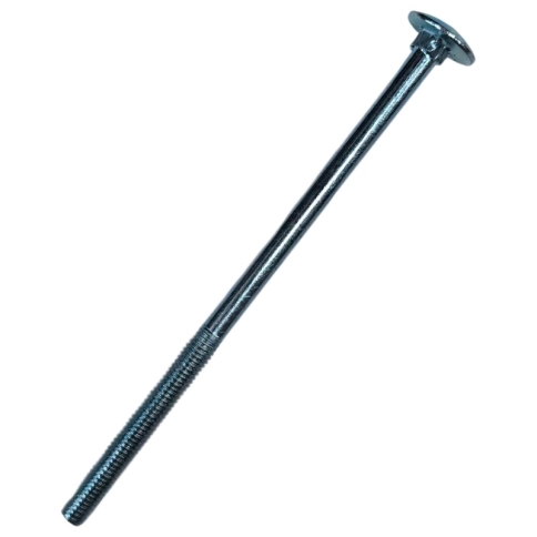 Болт с полукруглой головкой и квадратным подголовком 6х120 мм DIN 603, оцинкованный фото 1