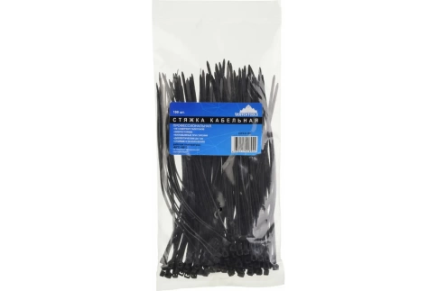 Хомуты нейлоновые черные 3х150 мм 100 шт.VERTEXTOOLS фото 1