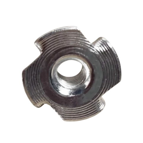 Гайка крыльчатая врезная М4х8 DIN 1624 оцинкованная фото 2