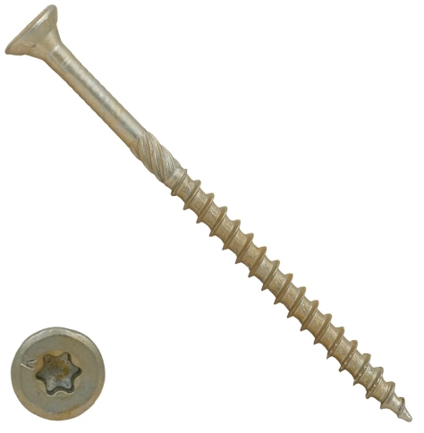 Саморез по дереву потайной Torx 3,5х60 ЖЦ, 50 шт. фото 4