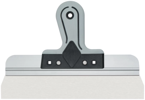 Шпатель фасадный Профи, нержавеющая сталь, прорезиненная ручка 300 мм фото 1