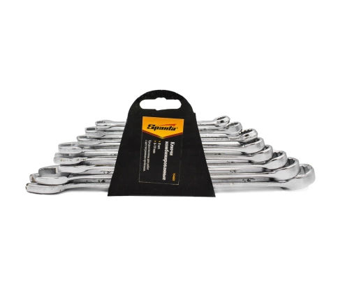 Набор ключей комбинированных хромированных 6-19 мм 8шт. Sparta фото 1