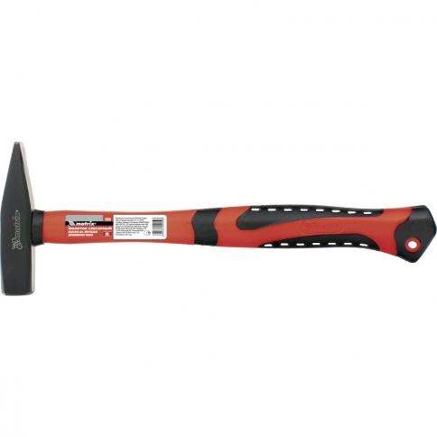 Молоток слесарный, фиберглассовая обрезиненная рукоятка 300 гр. Matrix фото 1