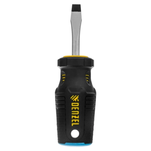 Отвертка SL6x38 мм, S2, трехкомпонентная рукоятка Denzel фото 1