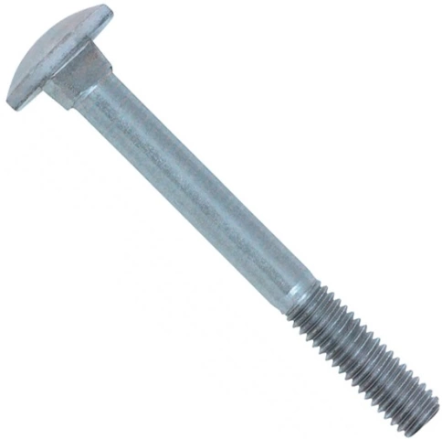 Болт с полукруглой головкой и квадратным подголовком 10х60 мм DIN 603, оцинкованный фото 1
