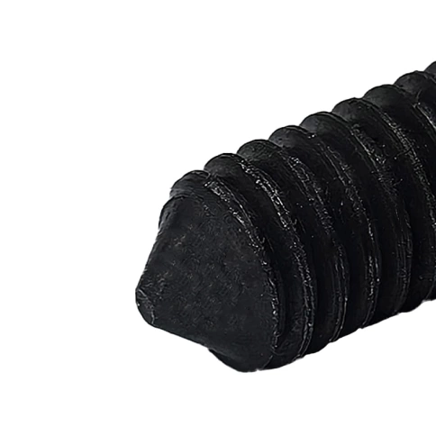 Винт установочный с внутр. шестигранником 8х35 мм, класс прочности 12.9 DIN 914 черный фото 2