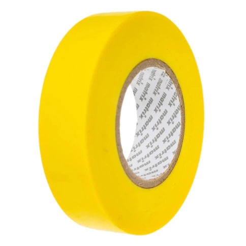 Изолента ПВХ 19 мм х 20 м 150 мкм желтая Matrix фото 2