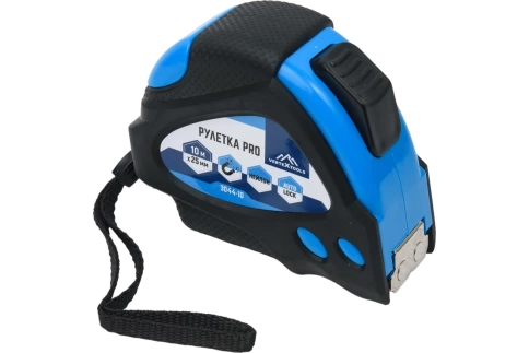 Рулетка 10х25 мм НЕЙЛОН с автостопом VERTEXTOOLS фото 1