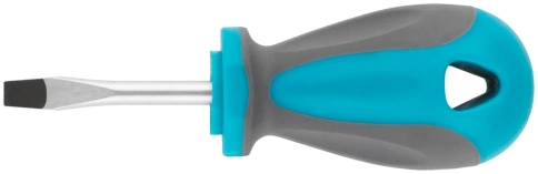 Отвертка, CrV сталь, прорезинененная ручка, SL5х38 мм фото 2