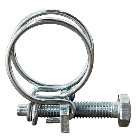 Хомут проволочный 133 мм steel wire clamp, оцинкованный фото 1