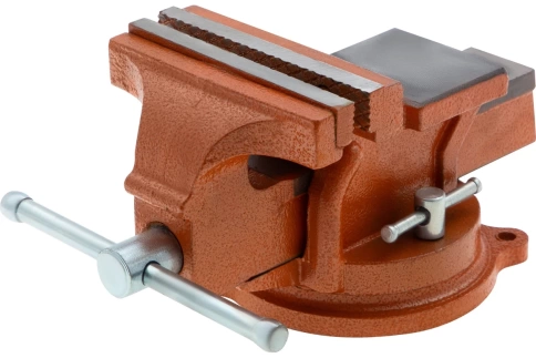 Тиски слесарные поворотные, с наковальней, 125 мм  Sparta фото 1