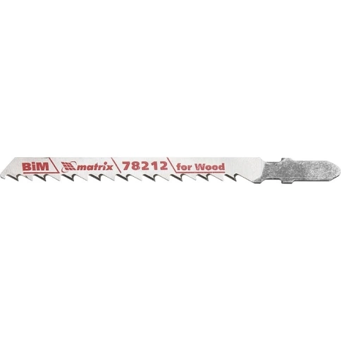 Полотна для эл.лобзика по дереву, 75х4,0 мм T101DF Bimetal 3шт Matrix фото 1