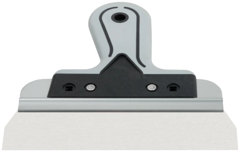 Шпатель фасадный Профи, нержавеющая сталь, прорезиненная ручка 200 мм фото 3