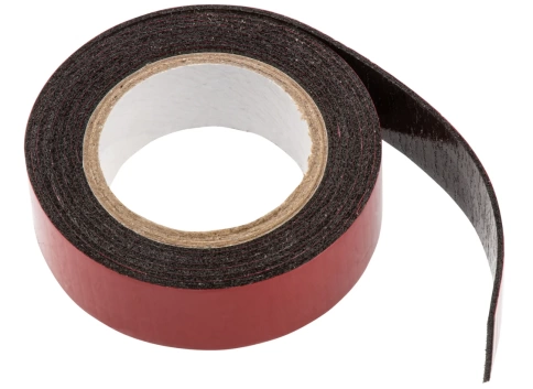 Лента клейкая двусторонняя 19мм х 1,5м, на вспененной основе, черная Matrix фото 1