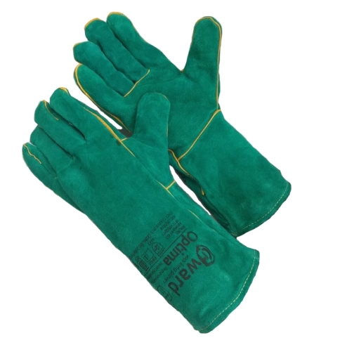 Краги из спилка GWARD Optima р.11 XXL зеленые фото 1