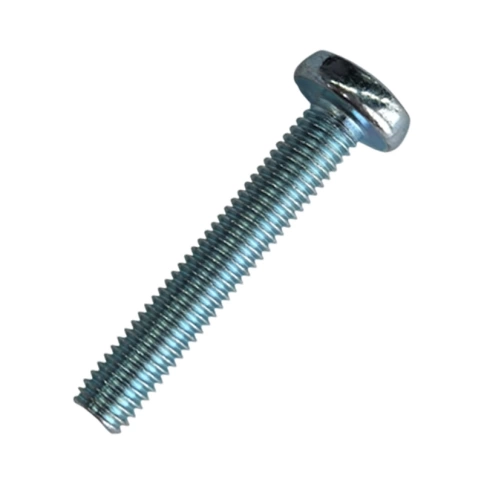 Винт с полукруглой головкой М5х35 мм DIN 7985, оцинкованный, полная резьба   фото 1