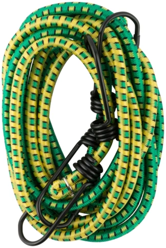 Ремни багажные резиновые, стальные крючки 7х1400 мм 2 шт фото 1