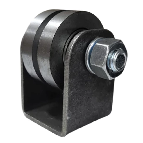 Ролик d50 мм Р3508 на платформе под полосу, металл фото 1