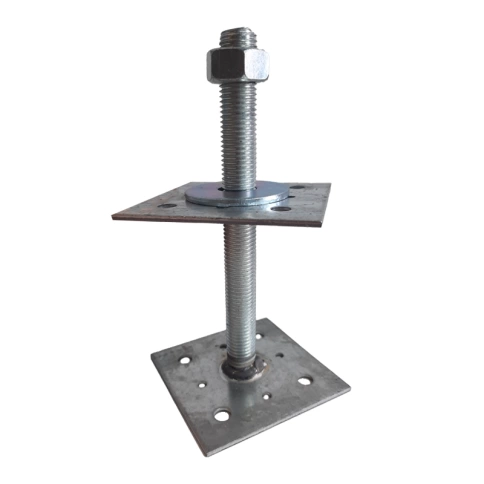 Анкер регулировочный по высоте 200х120х20 мм, оцинкованный фото 2