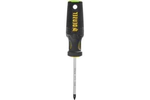Отвертка PZ1x75 мм, S2 , трехкомпонентная рукоятка Denzel фото 1