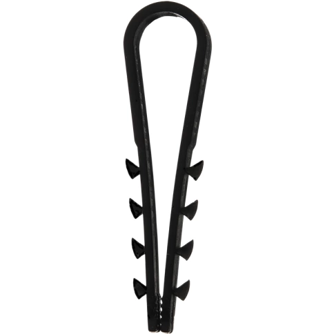 Дюбель-хомут для крепления кабеля 5х10 черный фото 2