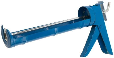 Пистолет для герметика 225 мм полукорпусной, гладкий шток фото 2