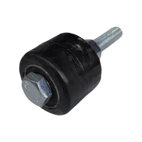 Ролик поддерживающий d45 мм Р1011 на болту М12, резина фото 1