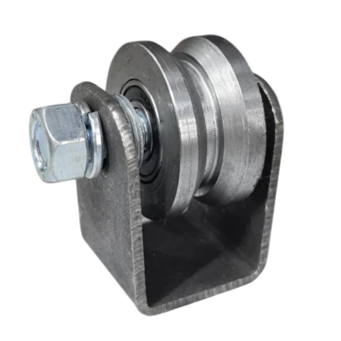 Ролик d50 мм Р3516 на платформе под угол, металл фото 2