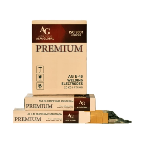 Электроды PREMIUM AG E-46 2,0х300 мм (1,0кг) фото 1