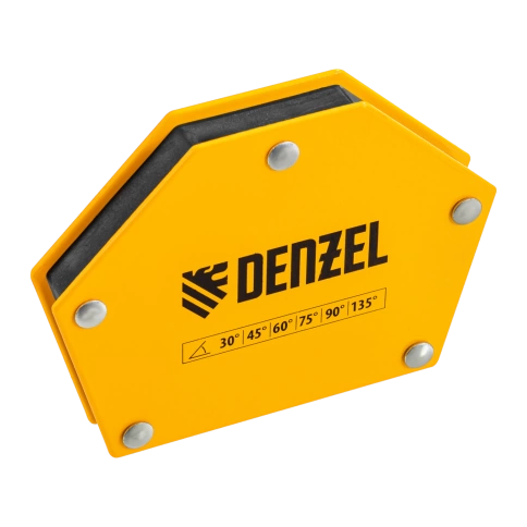 Фиксатор магнитный для сварочных работ усилие 50 LB 30х45х60х75х90х135 град. Denzel фото 1