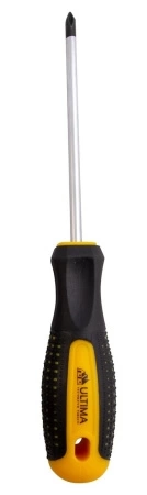 Отвертка Ultima PH2x38 мм, CrV, двухкомпонентная рукоятка anti slip фото 1