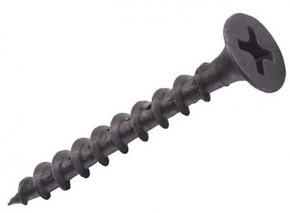 Саморез по г/к, круп., 4,2х75 рез.фосф. РУС.  фото 1