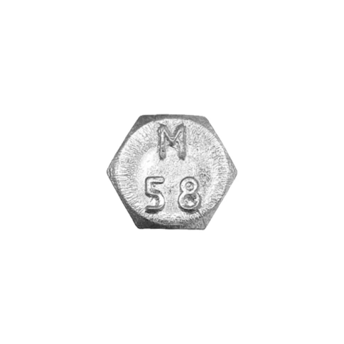 Болт 12х55 мм DIN 933 полная резьба, оцинкованный фото 2