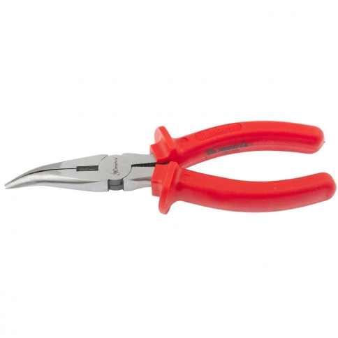 Длинногубцы Econom, изогнутые шлифов., пластмасс.рук. Matrix фото 1