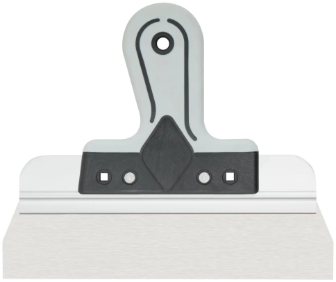 Шпатель фасадный Профи, нержавеющая сталь, прорезиненная ручка 250 мм фото 1