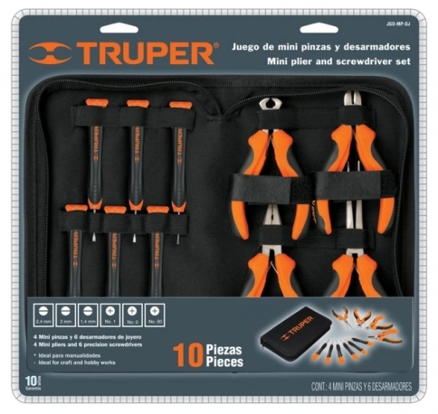 Набор отверток и мини-плоскогубцев 10 шт JGO-MP-DJ фото 3