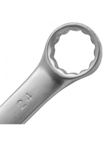 Ключ комбинированный матовый хром 24 мм CrV Matrix фото 8