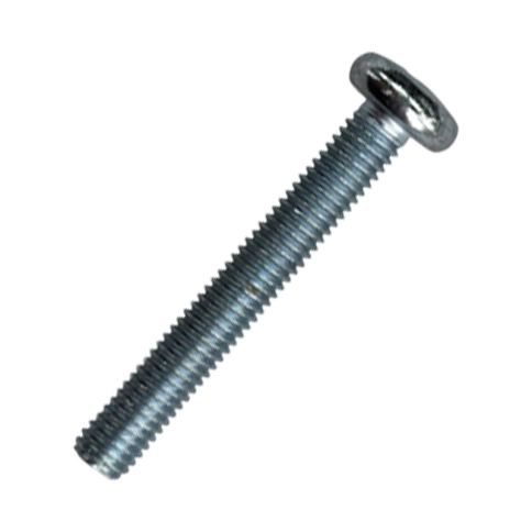 Винт с полукруглой головкой М4х40 мм DIN 7985, оцинкованный, полная резьба  фото 1