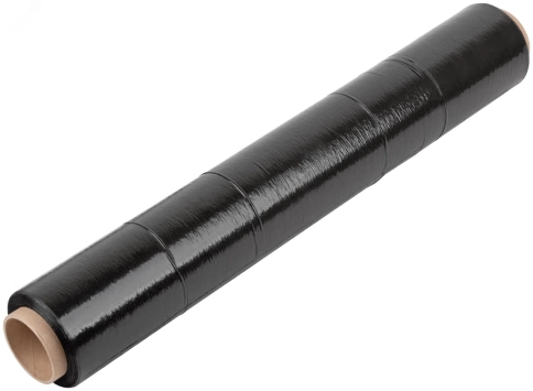 Стрейч-пленка черная 500 мм, 20 мкр, вес 1 кг фото 1